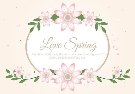 Free Spring Season Decoration Vector Background