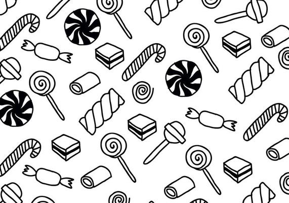 Black  White Candy Patterns