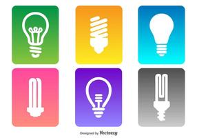 Vector Bulb Icon Set