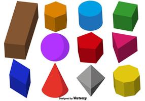 Vector Collection Of 3d Prisms 