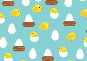 Easter Chicks Pattern vector