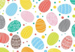 Easter Egg Pattern Vector Background