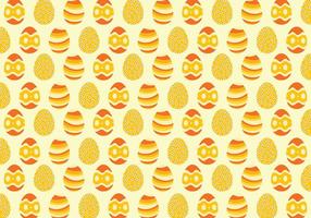 Yellow Easter Egg Pattern Background vector