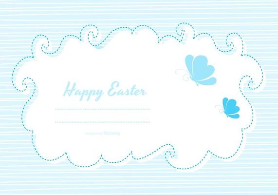 Cute Easter Card Template