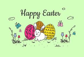 Happy Easter Vector Background