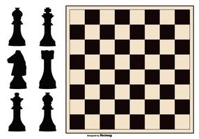 Chess Board and Figure Collection vector