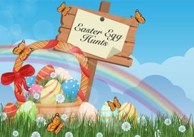 Easter Egg Hunt Background vector