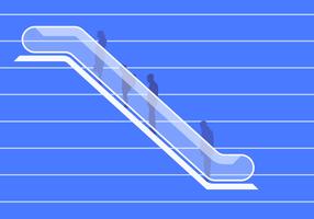 Modern Escalator Illustration vector