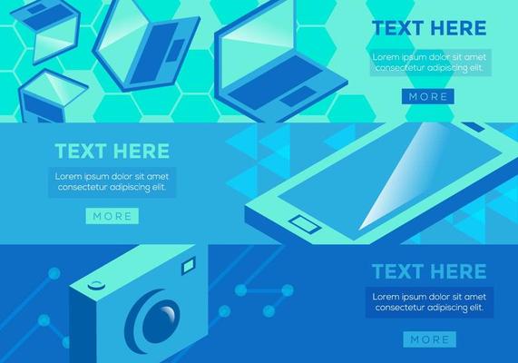 Tecnologia Banner Template Vector