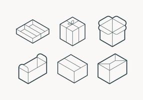 Packaging Outline Icon vector