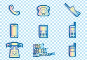 Símbolos icono del teléfono vector