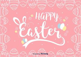 Pink Easter Background Vector