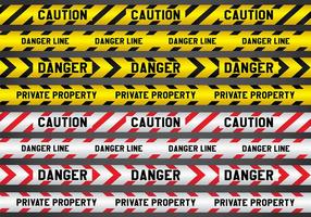 Crime and Danger Line Vectors