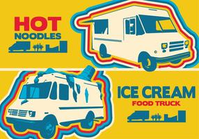 Logotipo del camión de alimentos vector
