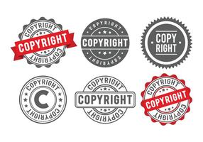 Copyright Stamp Badge vector