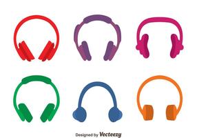 Colored Headphone Vectors