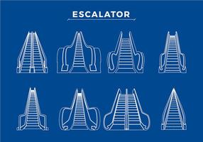 Varios Escalera mecánica vectorial libre vector