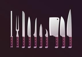 Cuchillos Colecciones vectorial vector