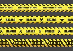 Caution and Danger Tape Illustrations vector