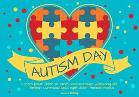 Colorful Autisim Day Illustration vector