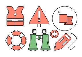 Free Lifeguard Icons in Vector Elements