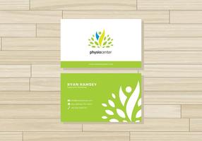 Physiotherapist Name Card Free Vector