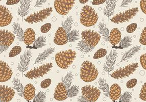 Pine Cones Pattern Classic Vector