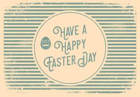 Hipster Style Easter Greeting Illustration vector