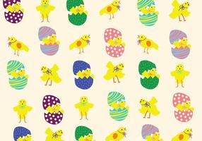 Easter Chick Pattern vector