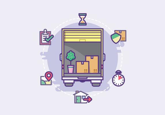 Moving Service Illustration