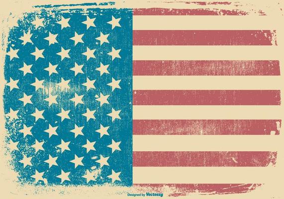 American Grunge Style Patriotic Background