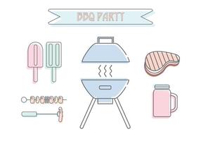 Barbecue Party Vector