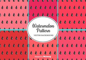 Watermelon Pattern Set vector