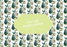 Vector Hand Drawn Avocado Seamless Pattern