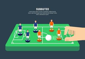 Subbuteo Ilustración vector