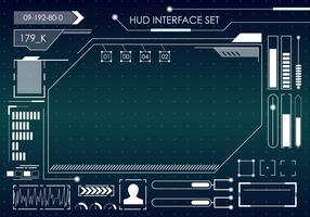 Conjunto de interfaz HUD vector