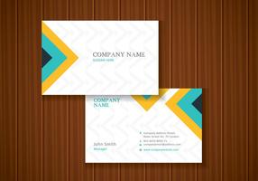 Free Colorful Stylish Business Card Template Design vector