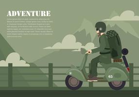 Scooter Adventure Free Vector