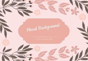 Vector Pink Floral Background