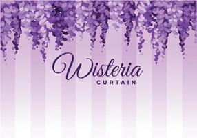 Hanging Wisteria Background Vector