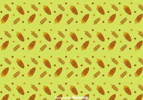 Green PIne Cones Pattern Vector