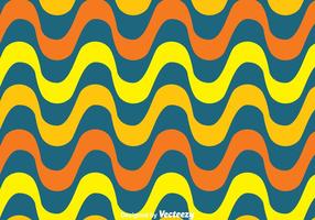 Orange And Yellow Copacabana Wave Pattern Vector