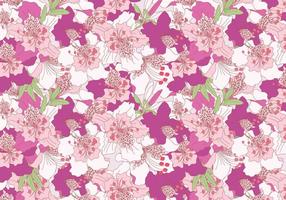 Rhododendron Pink Pattern Vector