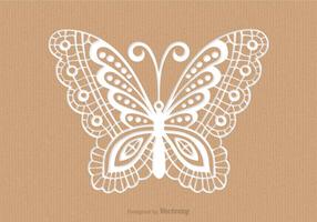 Recycled Paper Card With Laser Cut Mariposa