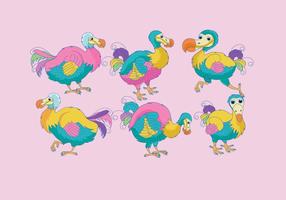 Dodo Colorful Vector