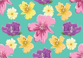 Rhododendron Seamless Pattern Vector