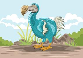 Ejemplo lindo del pájaro del Dodo vector