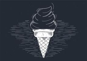 Free Hand Drawn ilustración vectorial Ice Cream vector