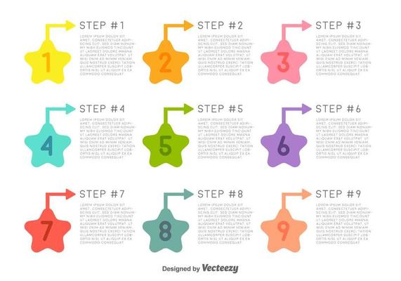 Vector infographic Template With Numbers