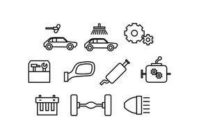 Free Automotive Line Icon Vector 